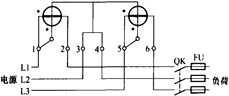 十五、直入式三相三线有功电能表的接线
